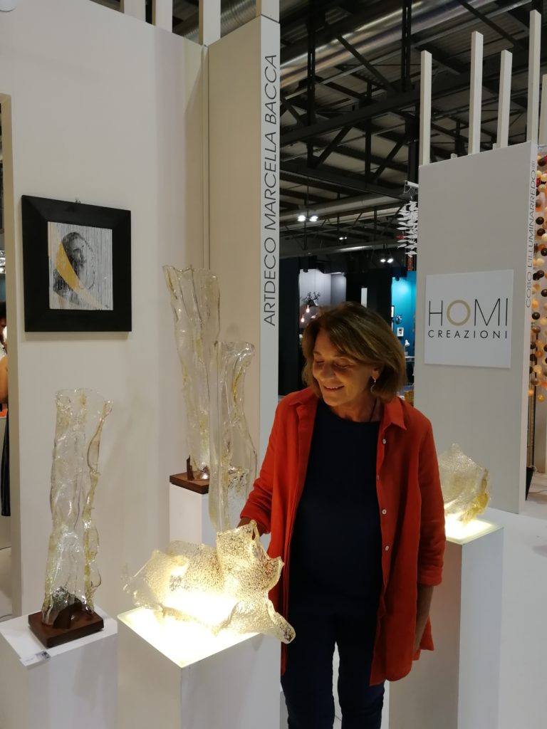 Marcella Bacca presenta il proprio stand
